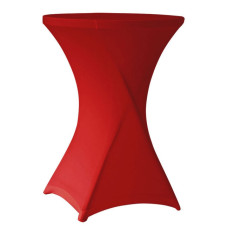 Чехол для коктейльного стола (столешница+основание) красный